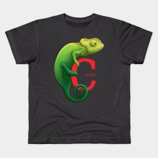 C is for Chameleon Kids T-Shirt